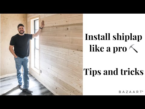 HOW TO INSTALL SHIPLAP WALL: TIPS &amp; TRICKS