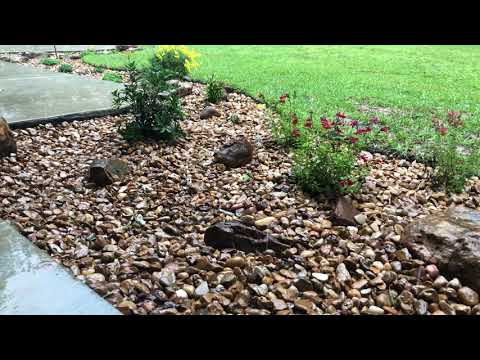 French drain In Flower bed