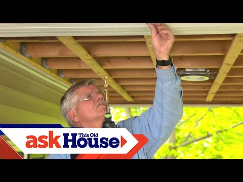 How to Hang a Porch Swing through Vinyl | Ask This Old House