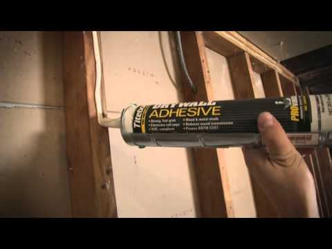 Hang Drywall with Adhesive
