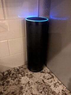 Amazon Echo in my kitchen