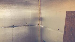 Moisture issues with foam board insulation.