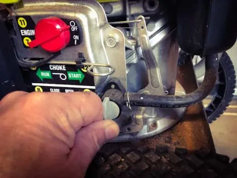 Turn off fuel valve before disconnecting fuel line.