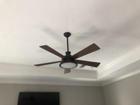 Short circuit is the most common cause of a ceiling fan tripping a breaker.