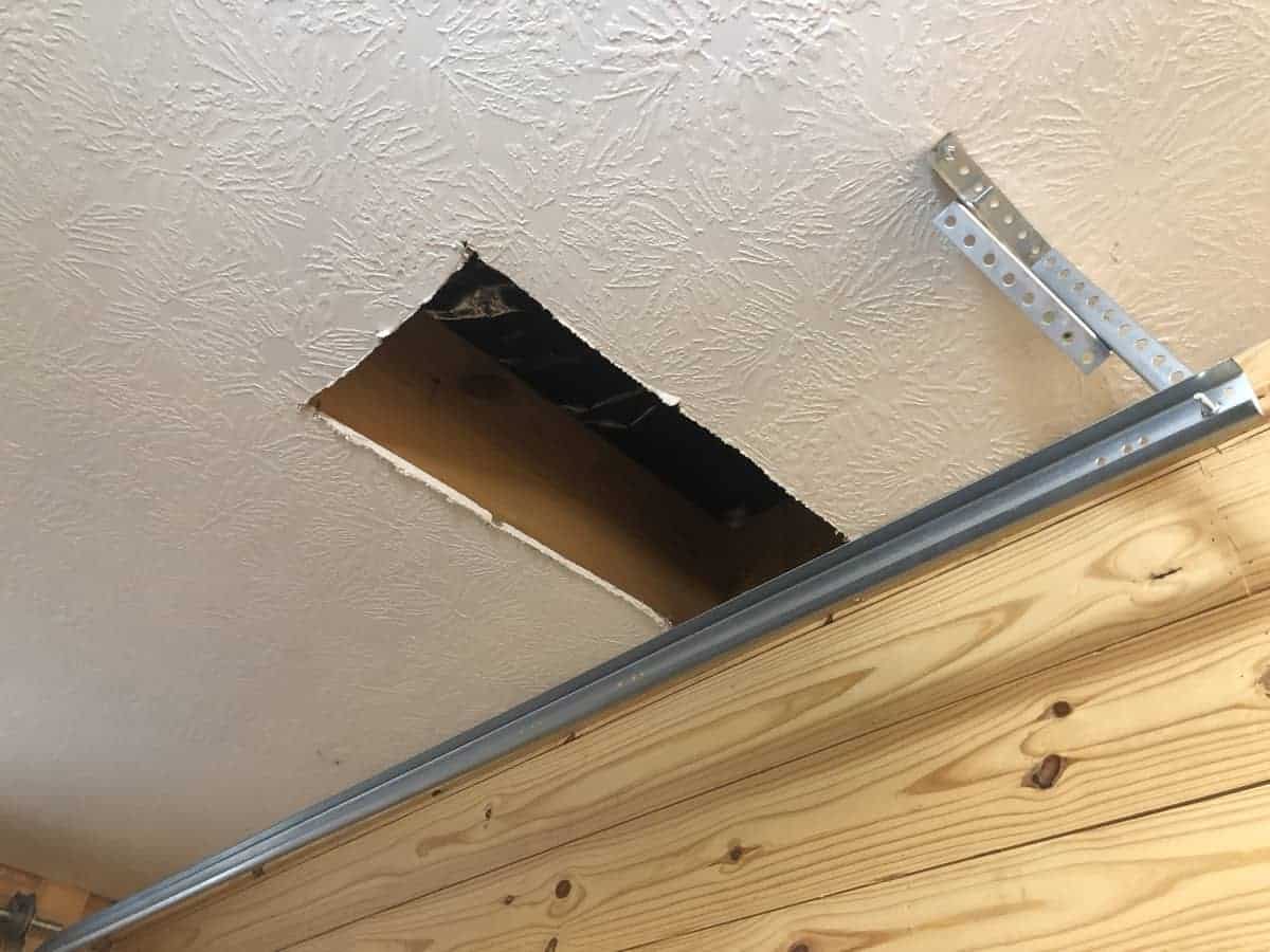How to widen an attic opening.