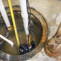 How to troubleshoot a sump pump filling with water.