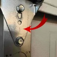 Why garage door hinges are numbered.