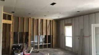 Why you should sheetrock the ceiling before the walls.